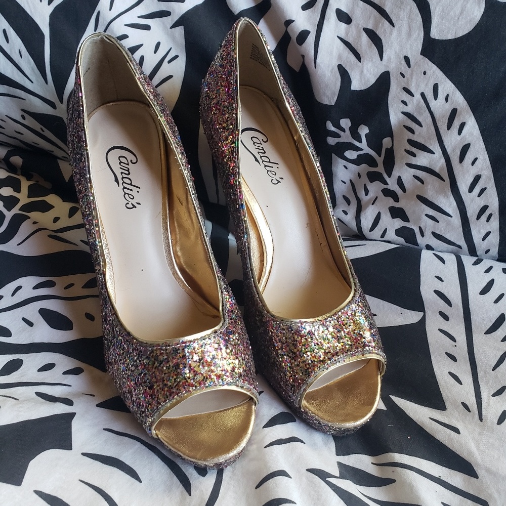 GLITTER HEELS!!!!!!! - Picture 2 of 3